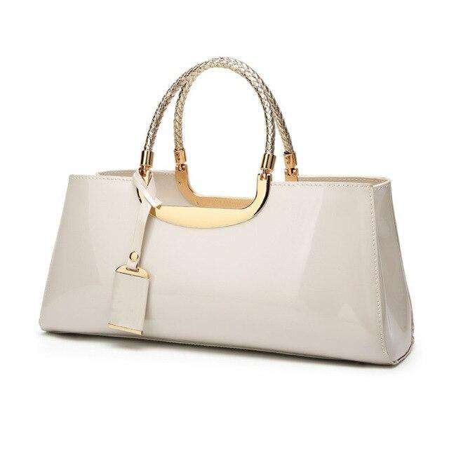 High Quality Patent Leather Women Bag Travel Shoulder bag for women 2018 Tote Italian Leather Handbags Sac A Main bolsa feminina - Gustobene