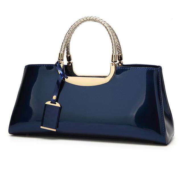 High Quality Patent Leather Women Bag Travel Shoulder bag for women 2018 Tote Italian Leather Handbags Sac A Main bolsa feminina - Gustobene