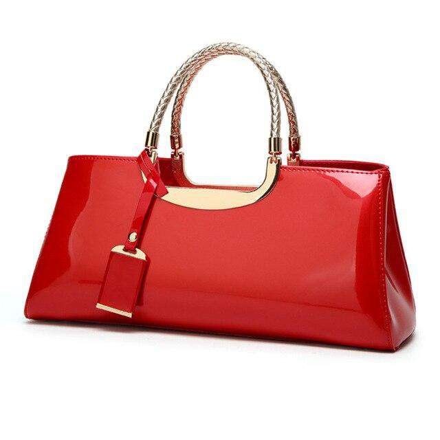 High Quality Patent Leather Women Bag Travel Shoulder bag for women 2018 Tote Italian Leather Handbags Sac A Main bolsa feminina - Gustobene
