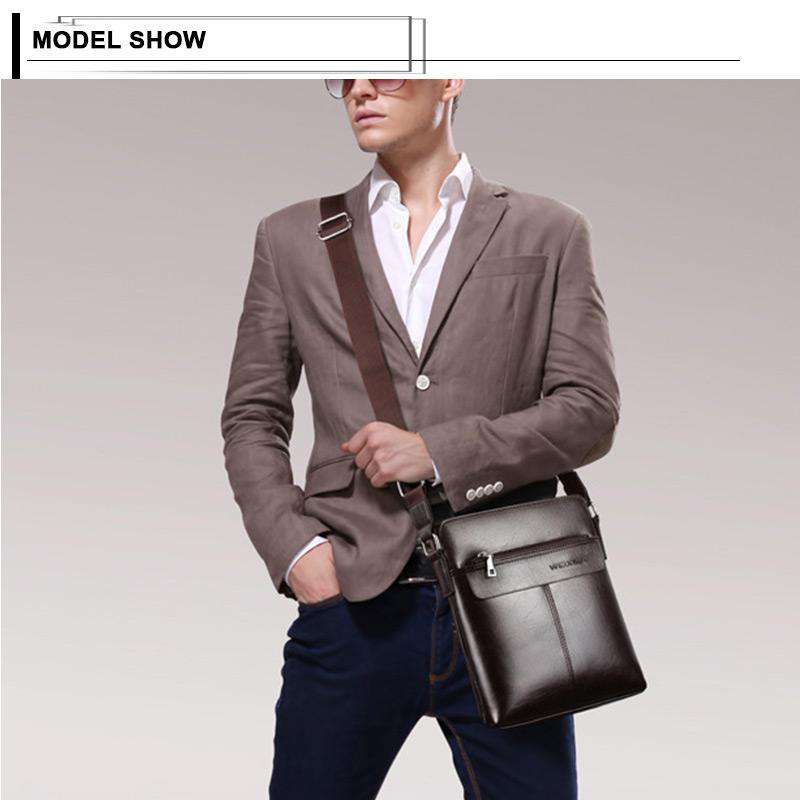 New Italian Small Briefcase Shoulder Bag - Gustobene