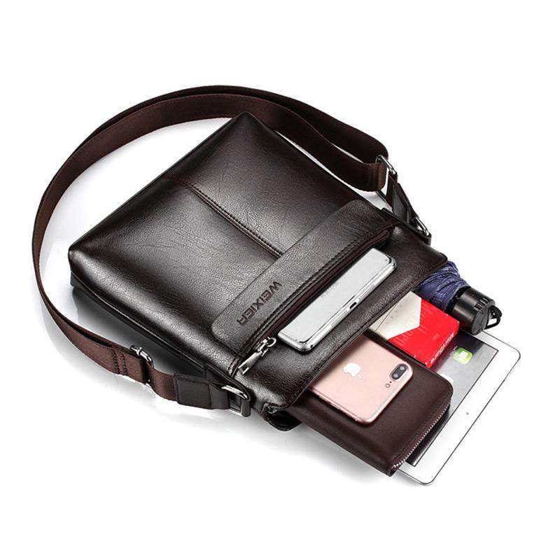New Italian Small Briefcase Shoulder Bag - Gustobene