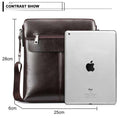 New Italian Small Briefcase Shoulder Bag - Gustobene