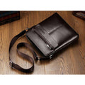 New Italian Small Briefcase Shoulder Bag - Gustobene