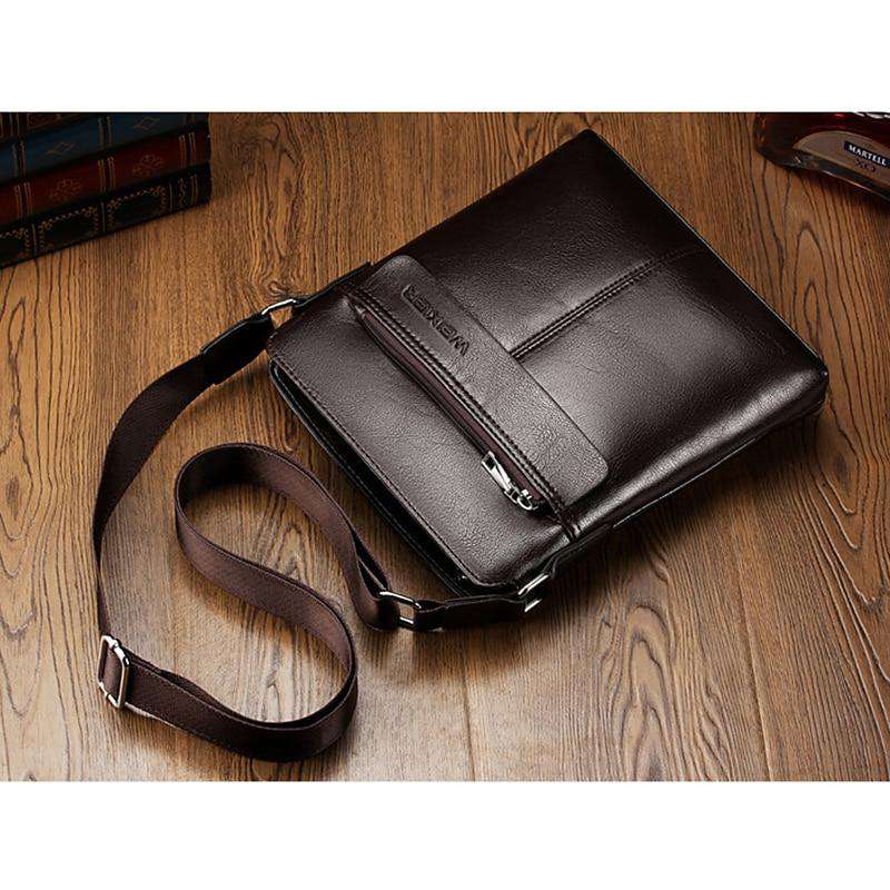 New Italian Small Briefcase Shoulder Bag - Gustobene