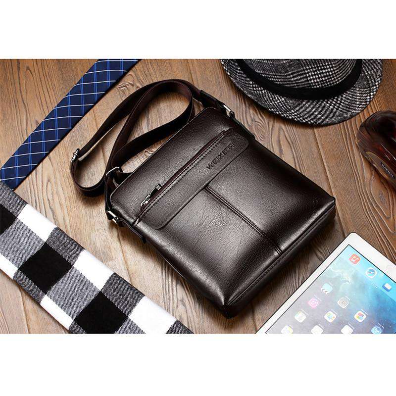 New Italian Small Briefcase Shoulder Bag - Gustobene