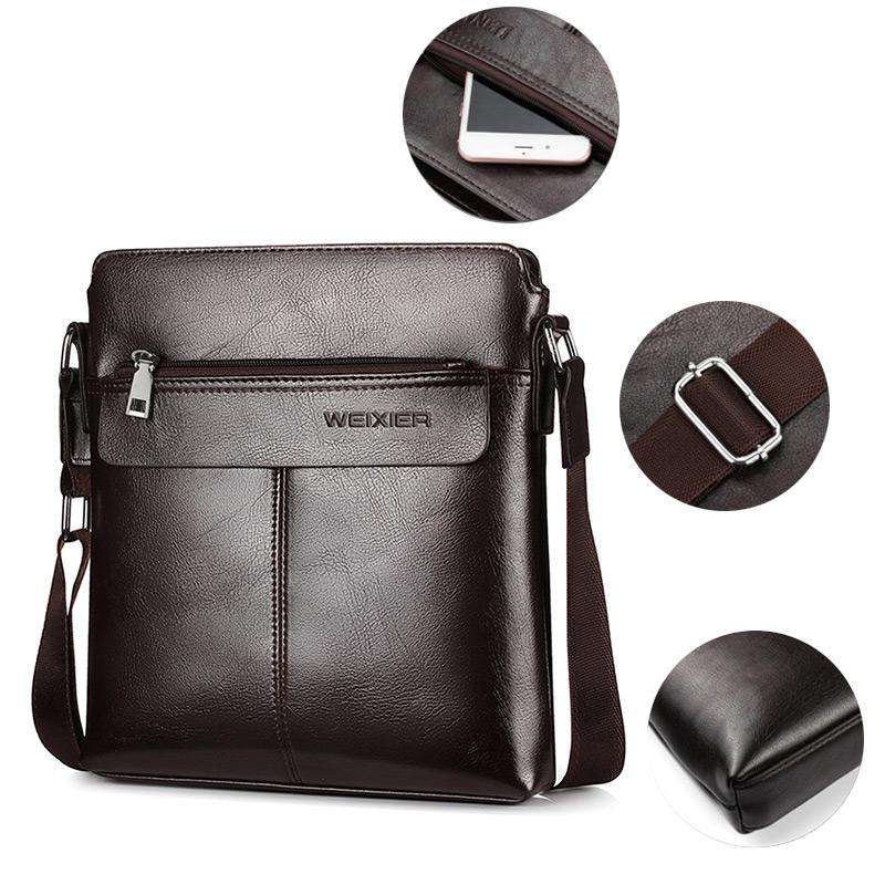 New Italian Small Briefcase Shoulder Bag - Gustobene