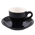 80ml Espresso Mug Italian Simplicity Color Ceramic Small Capacity Cup And Saucer Set Household Restaurant Coffee Cups With Spoon - Gustobene