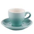 80ml Espresso Mug Italian Simplicity Color Ceramic Small Capacity Cup And Saucer Set Household Restaurant Coffee Cups With Spoon - Gustobene