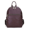 AODUX Italian 100% Genuine Cow Leather Calfskin Women School Backpack Top Layer Cow Leather Female Shoulder Bag Ladies Backpacks - Gustobene