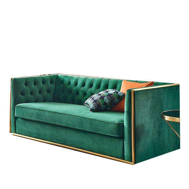 Italian minimalist Nordic fabric sofa Latex fabric  down sofa combination - Gustobene