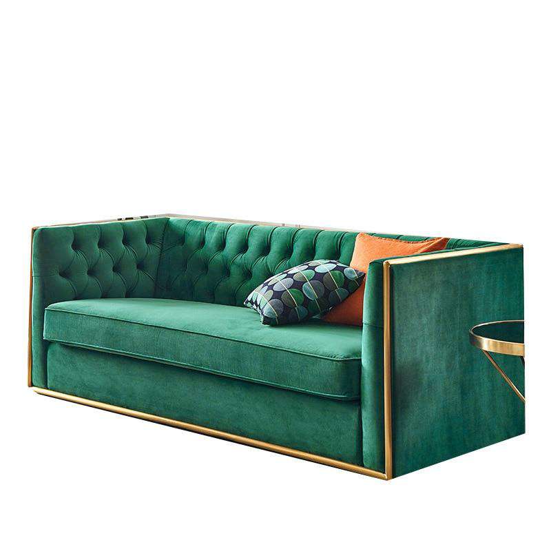 Italian minimalist Nordic fabric sofa Latex fabric  down sofa combination - Gustobene