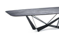 Luxury Italian Marble Top Butterfly Dining Table / Sintered Stone Tabletop - Gustobene