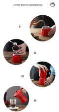 Italian Coffee Maker Portable Coffee Pot - Gustobene