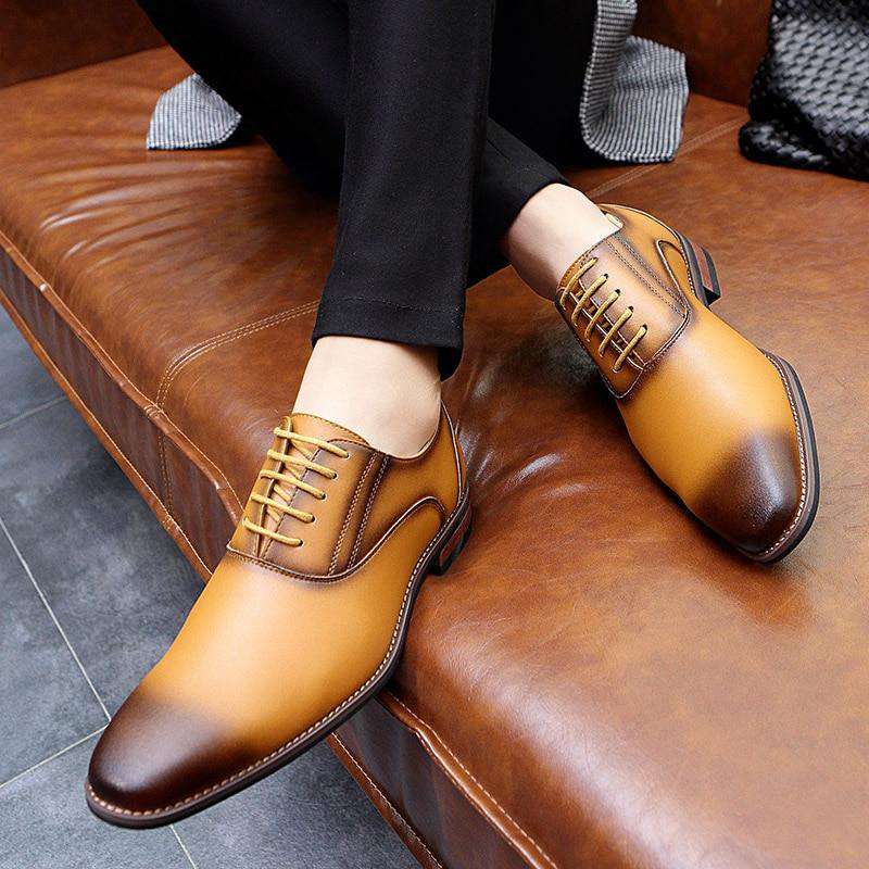 Italian Classic Formal Groom Shoes - Gustobene