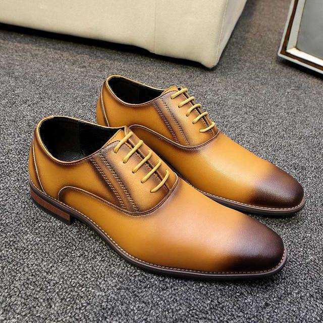 Italian Classic Formal Groom Shoes - Gustobene