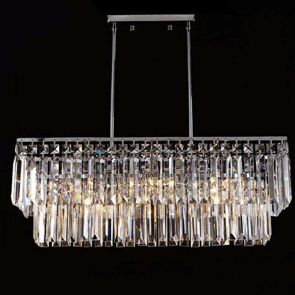 Led Italian luxury crystal Chandeliers Lights model room after the modern simple Nordic bedroom restaurant crystal lamp - Gustobene