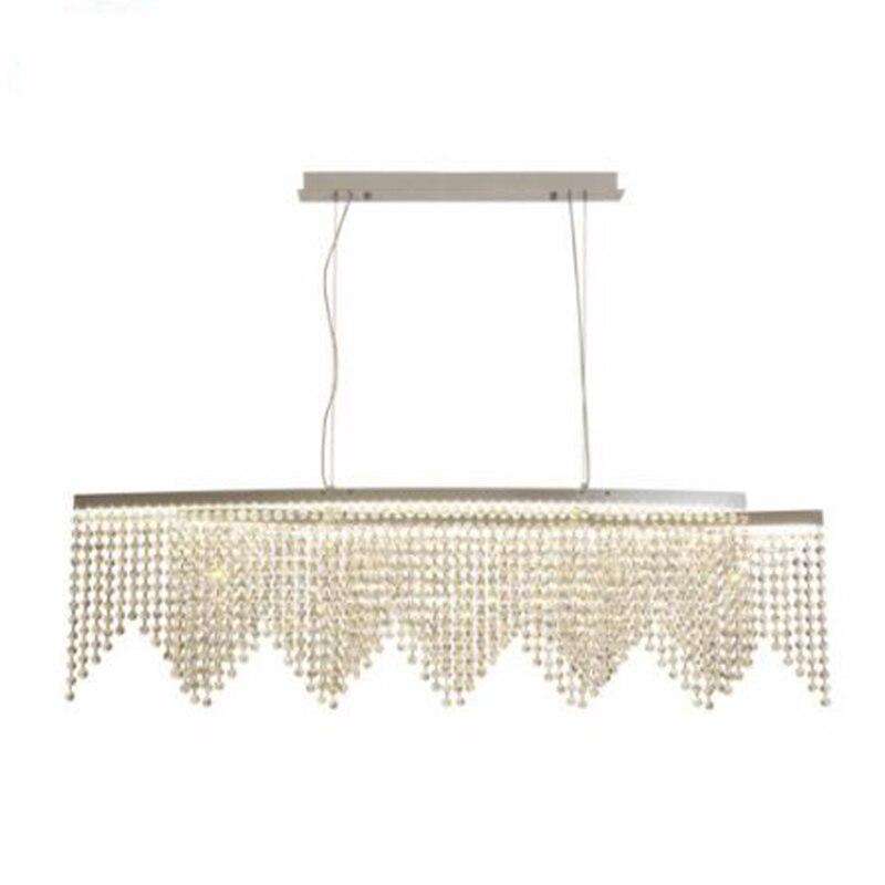 Led Italian luxury chandeliers Lights model room after the modern simple Nordic bedroom restaurant crystal chandeliers - Gustobene