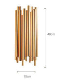 Italian Metal Tube Oval Round Creative Design Chandelier for Restaurant Kitchen Decorative Lighting in Gold Color - Gustobene