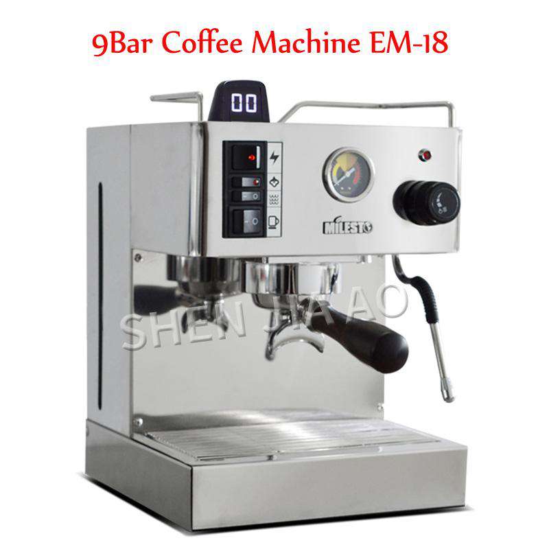 9Bar EM-18  Italian semi-automatic coffee machine Espresso Coffee Machine Coffee maker With Professional Pump For family 220V - Gustobene
