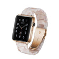 Italian Resin Band for iWatch 44MM/42MM For Apple Watch 5 40mm 38mm Bracelet Wrist Ceramic Strap handmade Series 5/4/3 Watchband