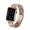 Italian Resin Band for iWatch 44MM/42MM For Apple Watch 5 40mm 38mm Bracelet Wrist Ceramic Strap handmade Series 5/4/3 Watchband