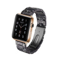 Italian Resin Band for iWatch 44MM/42MM For Apple Watch 5 40mm 38mm Bracelet Wrist Ceramic Strap handmade Series 5/4/3 Watchband