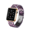 Italian Resin Band for iWatch 44MM/42MM For Apple Watch 5 40mm 38mm Bracelet Wrist Ceramic Strap handmade Series 5/4/3 Watchband