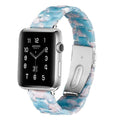 Italian Resin Band for iWatch 44MM/42MM For Apple Watch 5 40mm 38mm Bracelet Wrist Ceramic Strap handmade Series 5/4/3 Watchband