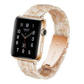 Italian Resin Band for iWatch 44MM/42MM For Apple Watch 5 40mm 38mm Bracelet Wrist Ceramic Strap handmade Series 5/4/3 Watchband