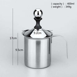 Manual Stainless Steel Frothing Pitcher - Gustobene