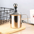 Manual Stainless Steel Frothing Pitcher - Gustobene