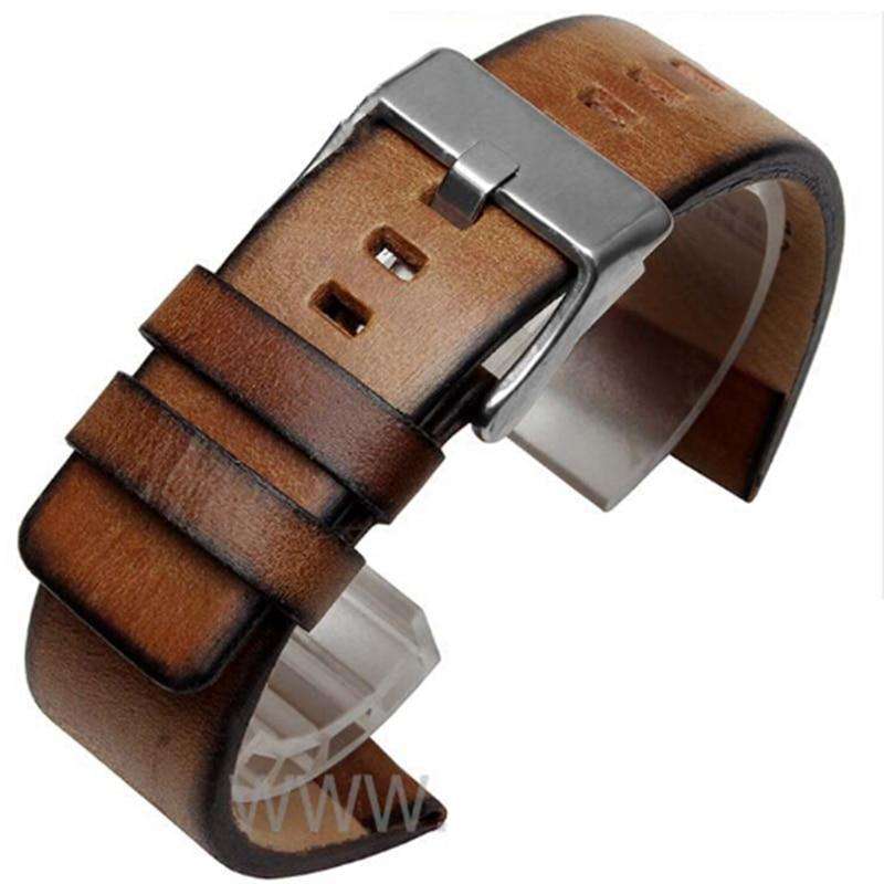 Quality Genuine Retro genuine Leather watchband men for DZ4343 DZ4323 DZ7406 watch strap vintage Italian leather 22mm 24mm 26mm