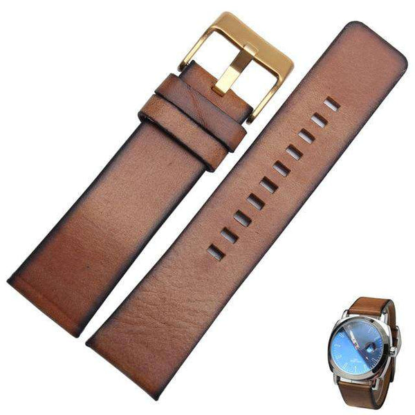 Quality Genuine Retro genuine Leather watchband men for DZ4343 DZ4323 DZ7406 watch strap vintage Italian leather 22mm 24mm 26mm
