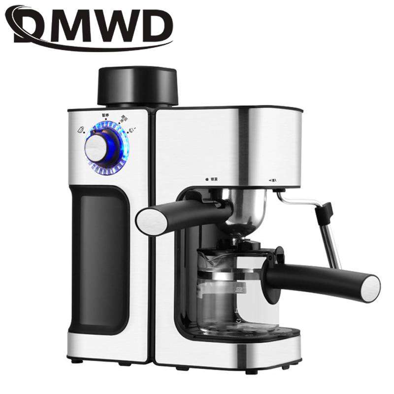 DMWD MINI Espresso coffee Steam milk foam bubble machine semi-Automatic Multifunction Cappuccino cafe Coffee Maker Italian 5Bar - Gustobene