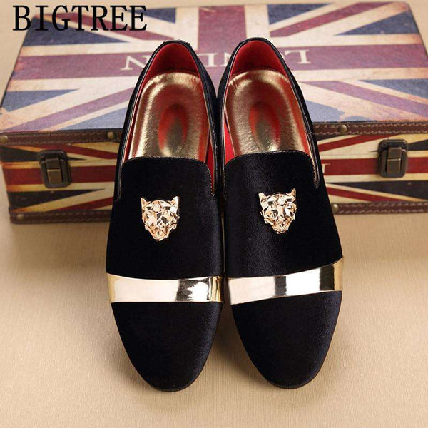 Formal Shoes Men Office Italian Luxury Brand Mens Dress Shoes Loafers Classic Coiffeur Wedding Dress Sapato Social Masculino - Gustobene