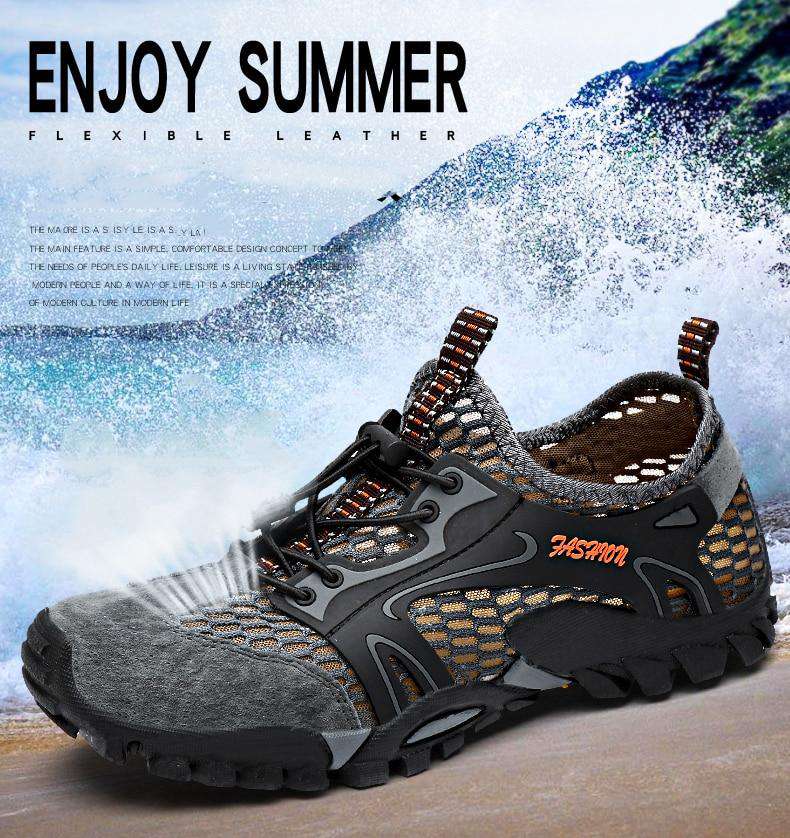 Summer Hiking Suede Shoes - Gustobene