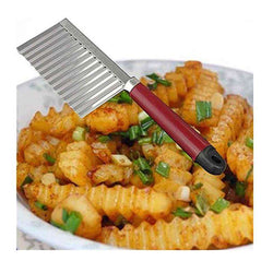 Potato Wavy Edged Knife Stainless Steel Kitchen Gadget Vegetable Fruit Cutting Peeler Cooking Tools kitchen knives Accessories