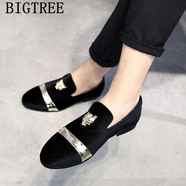 Formal Shoes Men Office Italian Luxury Brand Mens Dress Shoes Loafers Classic Coiffeur Wedding Dress Sapato Social Masculino - Gustobene