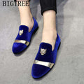 Formal Shoes Men Office Italian Luxury Brand Mens Dress Shoes Loafers Classic Coiffeur Wedding Dress Sapato Social Masculino - Gustobene