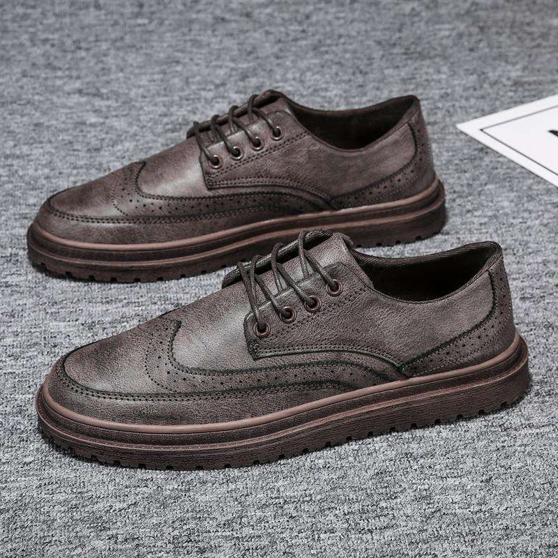 italian leather men shoes fashion elegant dress male footwear comfortable business work leahther moccasins oxford shoes for men - Gustobene