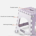 Folding Step Stool Portable Chair - Gustobene