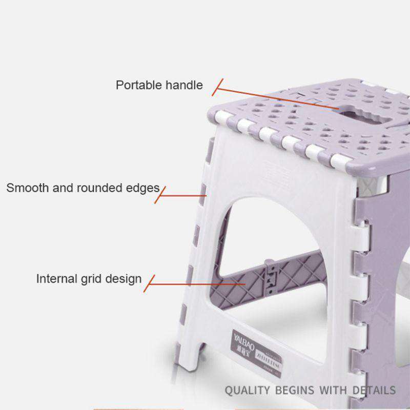 Folding Step Stool Portable Chair - Gustobene