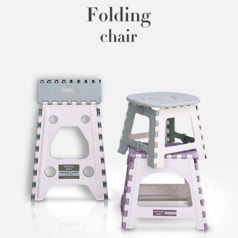 Folding Step Stool Portable Chair - Gustobene