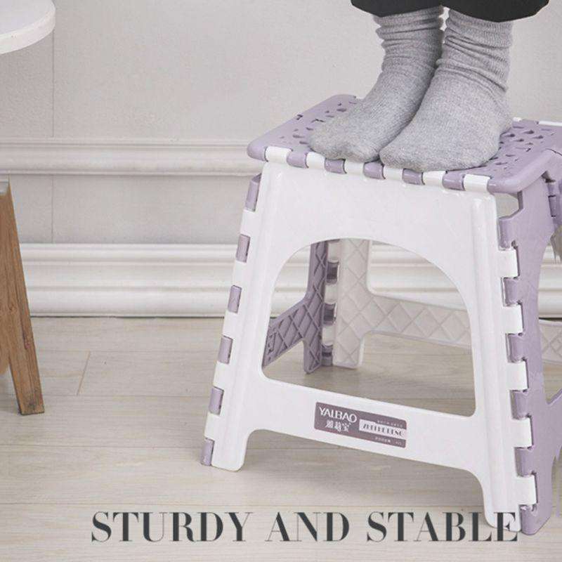 Folding Step Stool Portable Chair - Gustobene