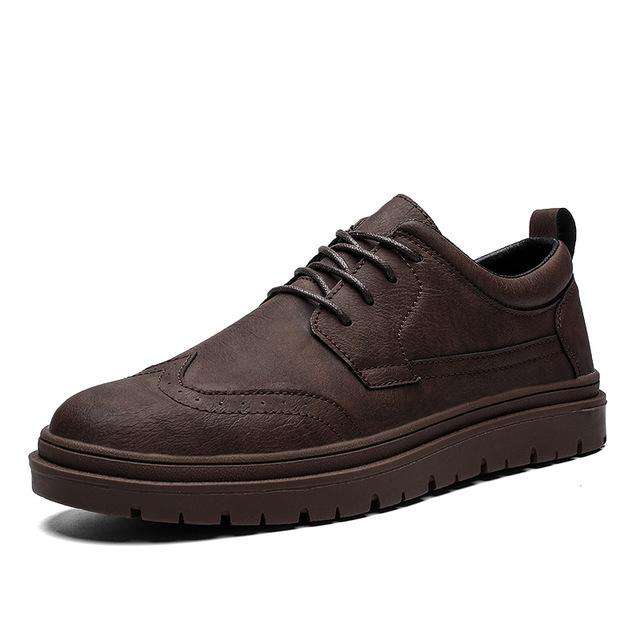italian leather men shoes fashion elegant dress male footwear comfortable business work leahther moccasins oxford shoes for men - Gustobene