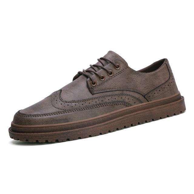 italian leather men shoes fashion elegant dress male footwear comfortable business work leahther moccasins oxford shoes for men - Gustobene