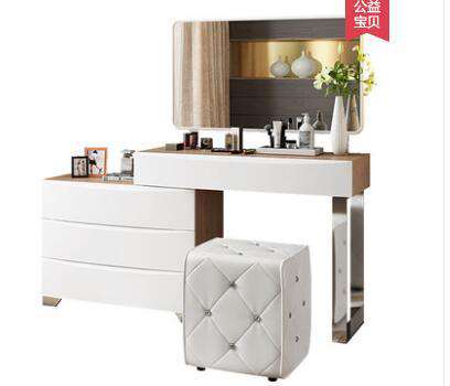 Modern combination tea table Italian simple square high and low tea table modern paint living room small table small apartment. - Gustobene