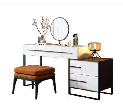 Modern combination tea table Italian simple square high and low tea table modern paint living room small table small apartment. - Gustobene