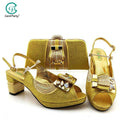 2020 New Arrival Italian design Shoes with Matching Bags for Wedding Wine Color Nigerian Women Wedding Shoes and Bag Set - Gustobene