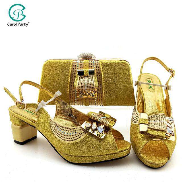 2020 New Arrival Italian design Shoes with Matching Bags for Wedding Wine Color Nigerian Women Wedding Shoes and Bag Set - Gustobene